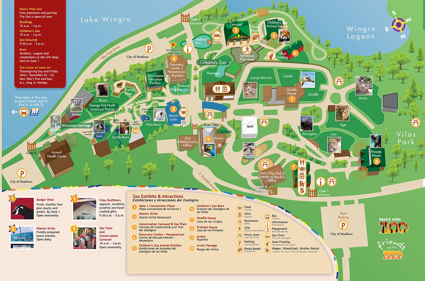 ZOO MAP - Henry Vilas Zoo